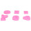 6PCS Pink Silicone Marine Shell Cake Molds, Flexible Baking Tools 14