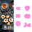 6PCS Pink Silicone Marine Shell Cake Molds, Flexible Baking Tools 15