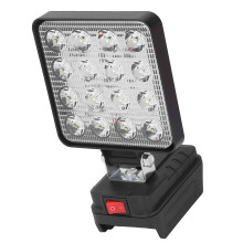 48W Cordless LED Work Light with Dual USB Ports, 4800LM, 106mm Lamp Head