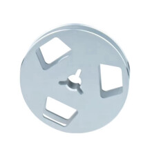 2pcs 1/4 2.5 Inch Takeup Reel,Open Reel Audios Metal Takeup Reel,3 Holes Wind Resistance Hole Silver
