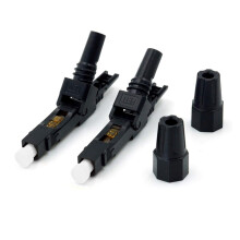 100PCS SC UPC Fiber Optic Connector FTTH Quick Connector UltraLow Insertion Loss FieldInstallable Design