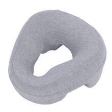 Ergonomic Memory Foam Face Down Pillow, Light Gray, 30cm x 13cm