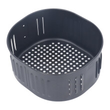 Black Stainless Steel 5.5L Anti Stick Fryer Basket, 24.7x22.5x11.5cm