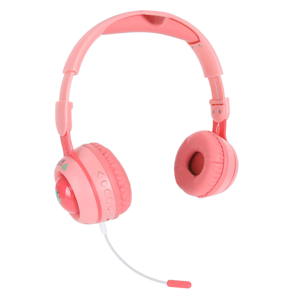 Kids Bluetooth Headphones With Rgb Lights 15H Playtime 40Mm Pink 4981391277744