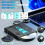 2X External Blu Ray Drive Burner, Support 100G Disc USB 3.0 and Type-C DVD/CD/BD Player,3D Optical Bluray Drive 6