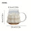2X Transparent Coffee Mug with Handle Christmas Tree Shape Milk Breakfast Glass Cup Kitchen Drinkware 7
