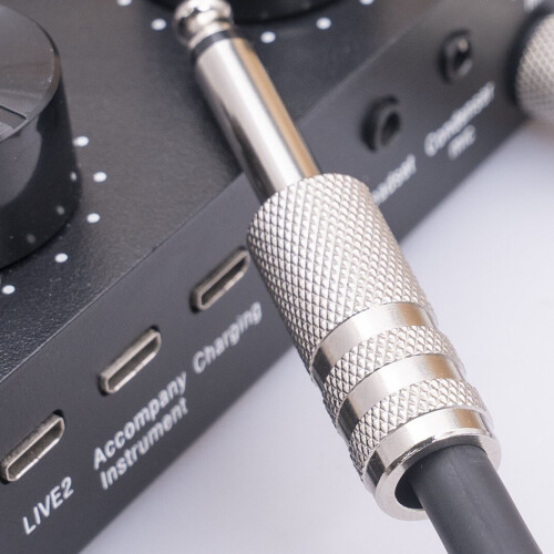Green 1.8m 6mm Guitar Cable with Noise Reduction for Instruments 2