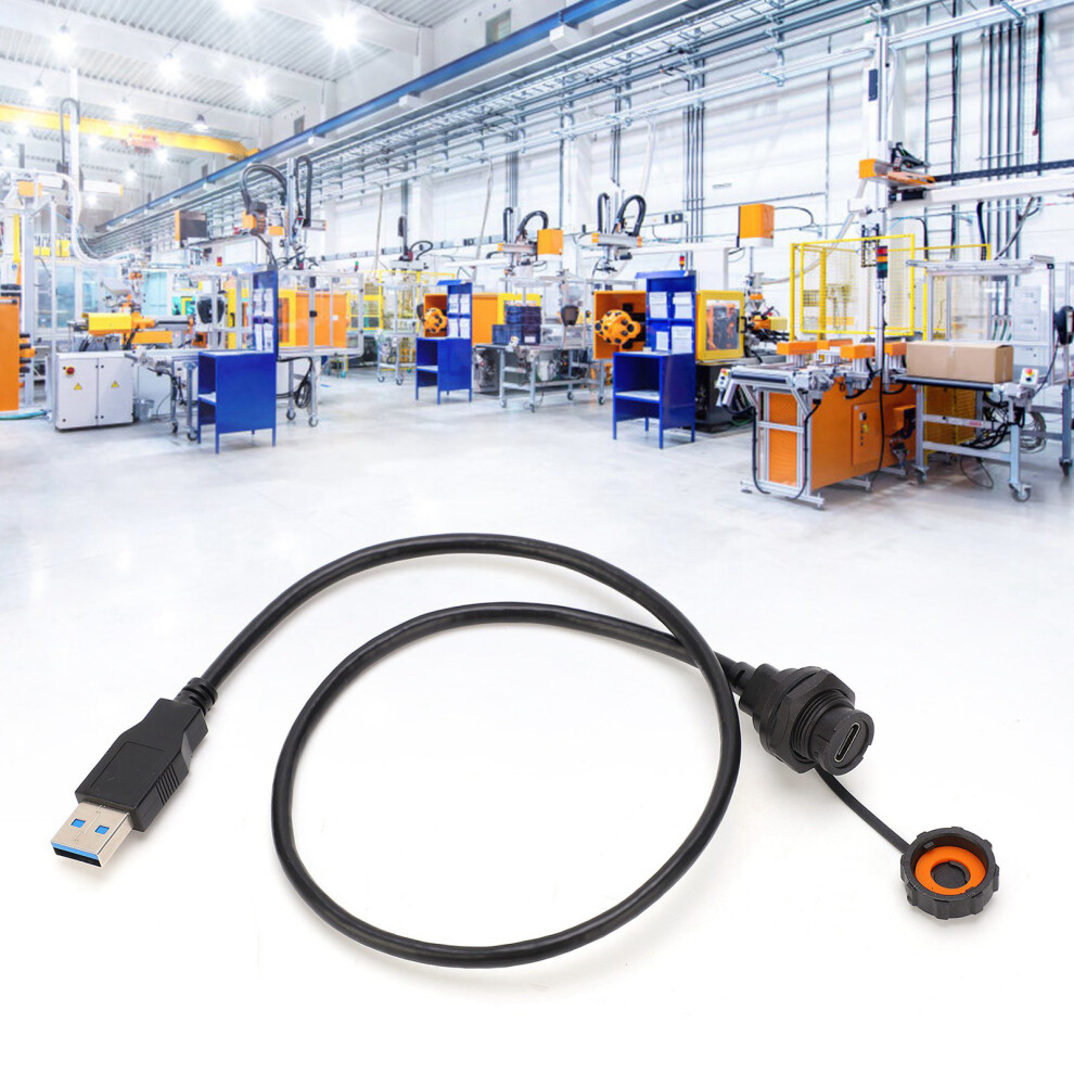 Waterproof Usb Type-C Female To Usb 3.0 Male Connector Ip68, 1M Cable 6951391278551