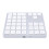 Wireless Dual Mode Numeric Keypad 35 Keys Rechargeable ABS Silver White 1