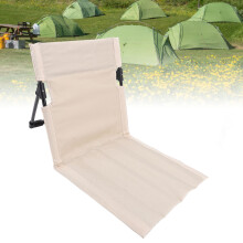 Tragbarer Klapp-Liegestuhl aus Oxford-Stoff, Creme, für den Außenbereich Garten Strand