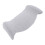 Light Gray Ergonomic Lumbar Pillow 47x28cm Memory Foam Support 1