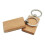 36 Pcs Blank Wooden Key Chain Rectangle Key Chain Tags Wood Keychains Key Ring for DIY 3
