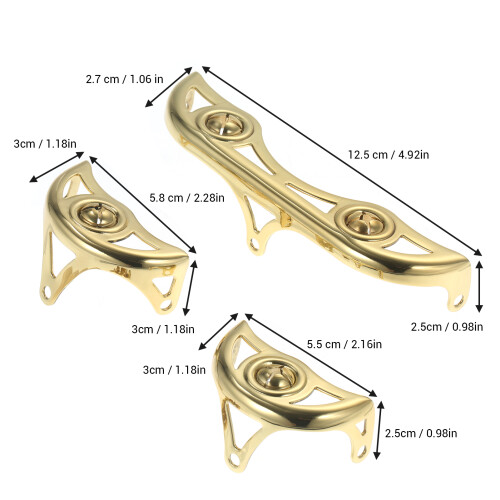 Saxophone Key Guard Kit Alto Brass 3Pcs 1
