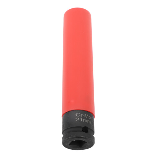 6 Point 1/2 Inch Drive Alloy Wheel Nut Socket 21mm Thin Wall