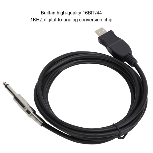 Gitarren-USB-Kabel, 3m, Plug-and-Play