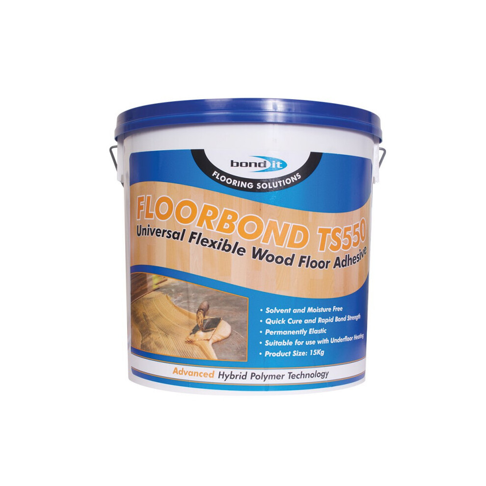 Ts550 Hybrid Polymer Wood Floorcovering Adhesive Solvent MoistureâFree (10L) 5061022232737
