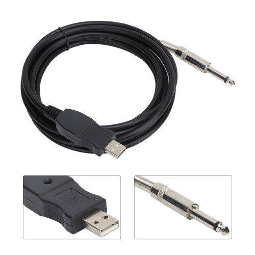 Gitarre USB-Kabel 3m, Impedanzkonvertierung
