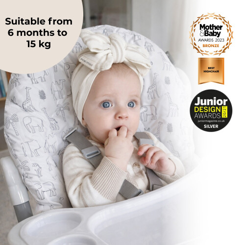 My Babiie MBHC8 Premium Highchair - Wild Safari 1