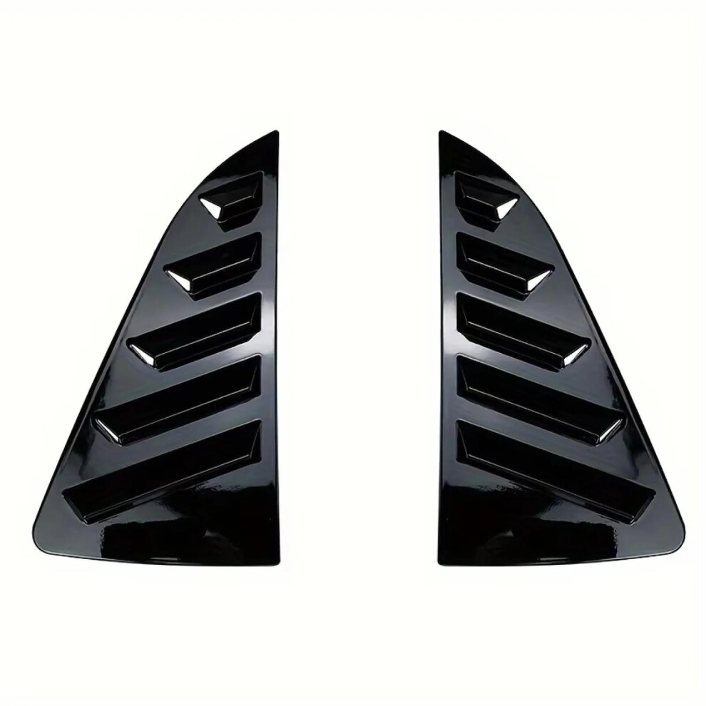 Glossy Car Window Louver Trim Side Vent Cover For Vw Polo Mk5 6R 6C 20112018 Aerodynamic Design Black 9073542763567