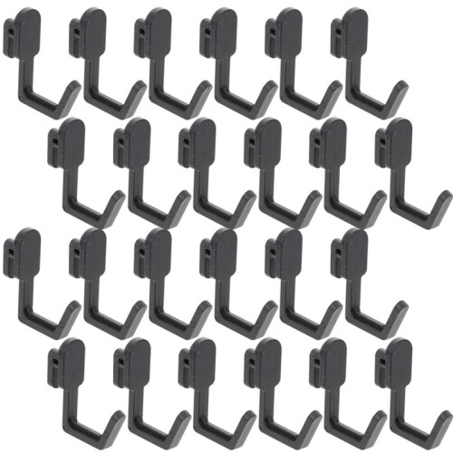 72Pcs Pegboard Hooks J Shape Pegboard Hook Peg Board Tool Organizer Accessories, Black 1