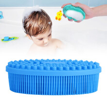 Silikon-Duschbürste Blau 12x7 cm, 121 g 4.3 oz