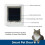 Microchip Smart Pet Door, 30x26.3x8.9cm, 210mAh Remote Control White 4