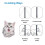 Microchip Smart Pet Door, 30x26.3x8.9cm, 210mAh Remote Control White 7