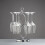 2X Iron Countertop Wine Glass Holder with Scrollwork Design, Freestanding Tabletop Stemware Storage Rack with 6 Hooks 7