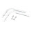 4X 90 Degrees Projector Screen Wall Mount L-Brackets Projection Screen Hanger Adjustable Mount for HD Projector Screens 6