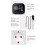 2X Digital Temperature Controller,Reptile Thermostat Timer  Plug with Sensor Greenhouse Aquaculture EU Plug 7