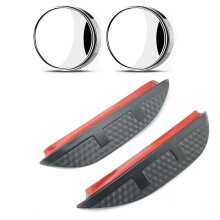 Carbon Fiber Car Side Mirror Rain Guard with Blind Spot Convex Mirror, Waterproof for BAOJUN RS3 MK1 20192021