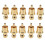 30Pcs Gold Plated RCA Plug Cap Short-Circuit Socket, Phono Connector RCA Shielding Jack Socket Protect Cover Caps 2