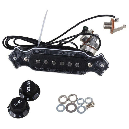 8X Pre-Wired 6-String Single Coil Pickup Harness with Volume & Tone Pots for Electric