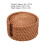 Natural Rattan Coasters Set 6 with Storage Holder 8