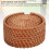 Natural Rattan Coasters Set 6 with Storage Holder 5