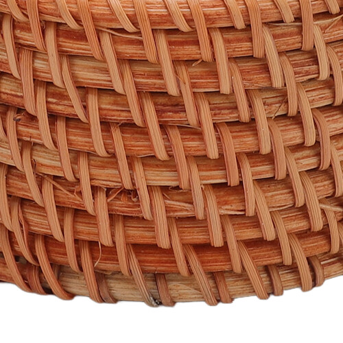Natural Rattan Coasters Set 6 with Storage Holder 2
