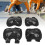 Tactical Knee Elbow Protective Pads Set, Black, Adjustable Sizes 3