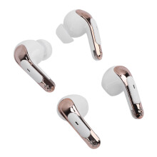 2 Pack Wireless Earbuds with LED Display, Low Latency, Bluetooth 5.4, 25mAh Earphones in White