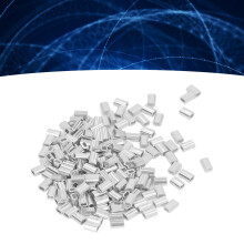 400pcs Aluminum Crimping Loop Sleeves for Fishing & Beauty Salon 2mm