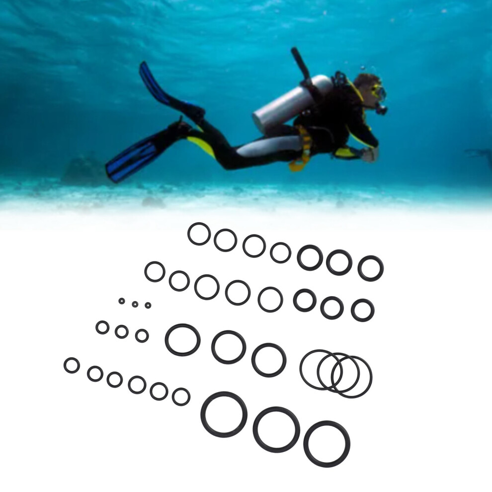 Scuba O Rings Plastic High Hardness For Diving Gear Portable & Durable Seal Kit 8401391288039