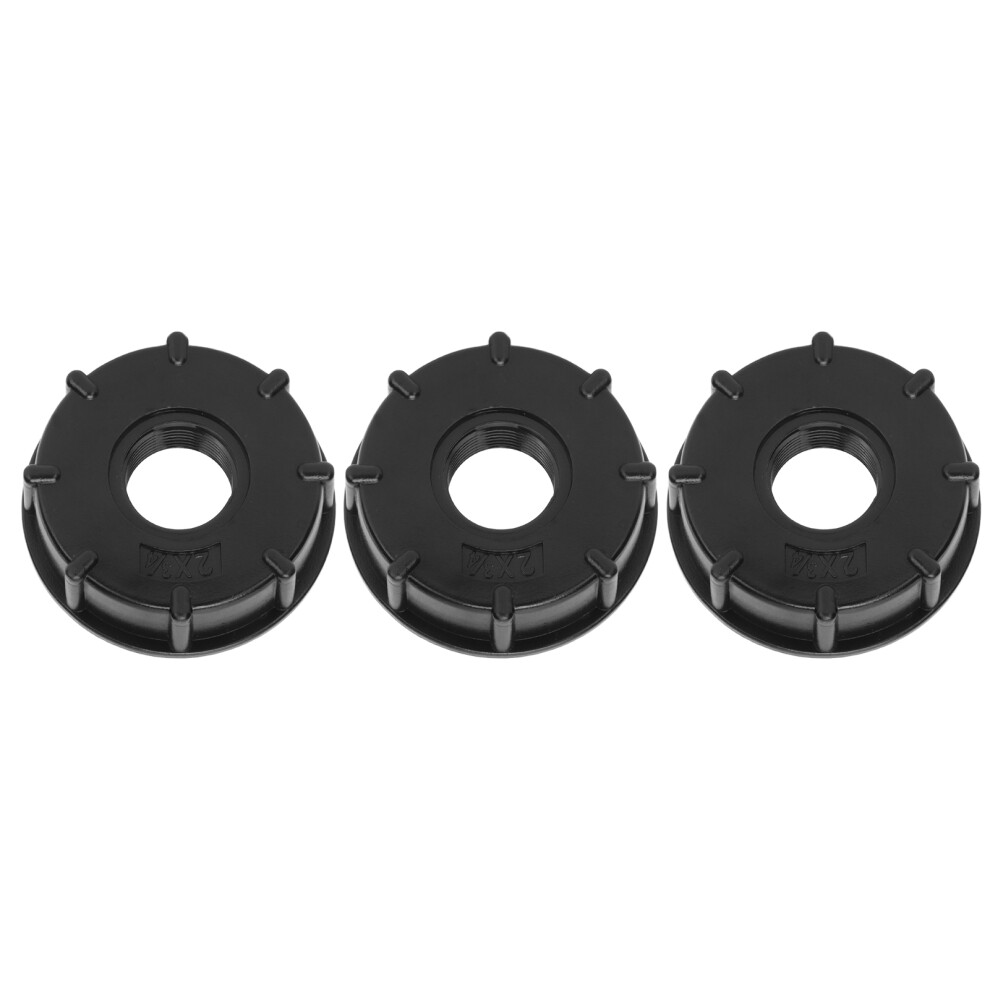 Ibc Tank Fittings 3Pcs Coarse Thread Plastic Drain Adapter 60Mm G3/4 Hose 8411391288519
