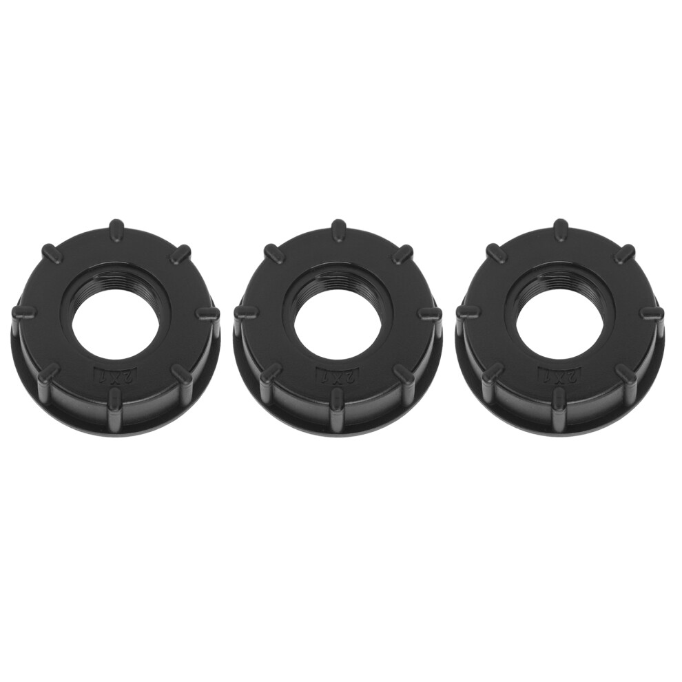 Ibc Tank Hose Drain Adapter 3Pcs Plastic Coarse Thread 60Mm G1 5051391288411