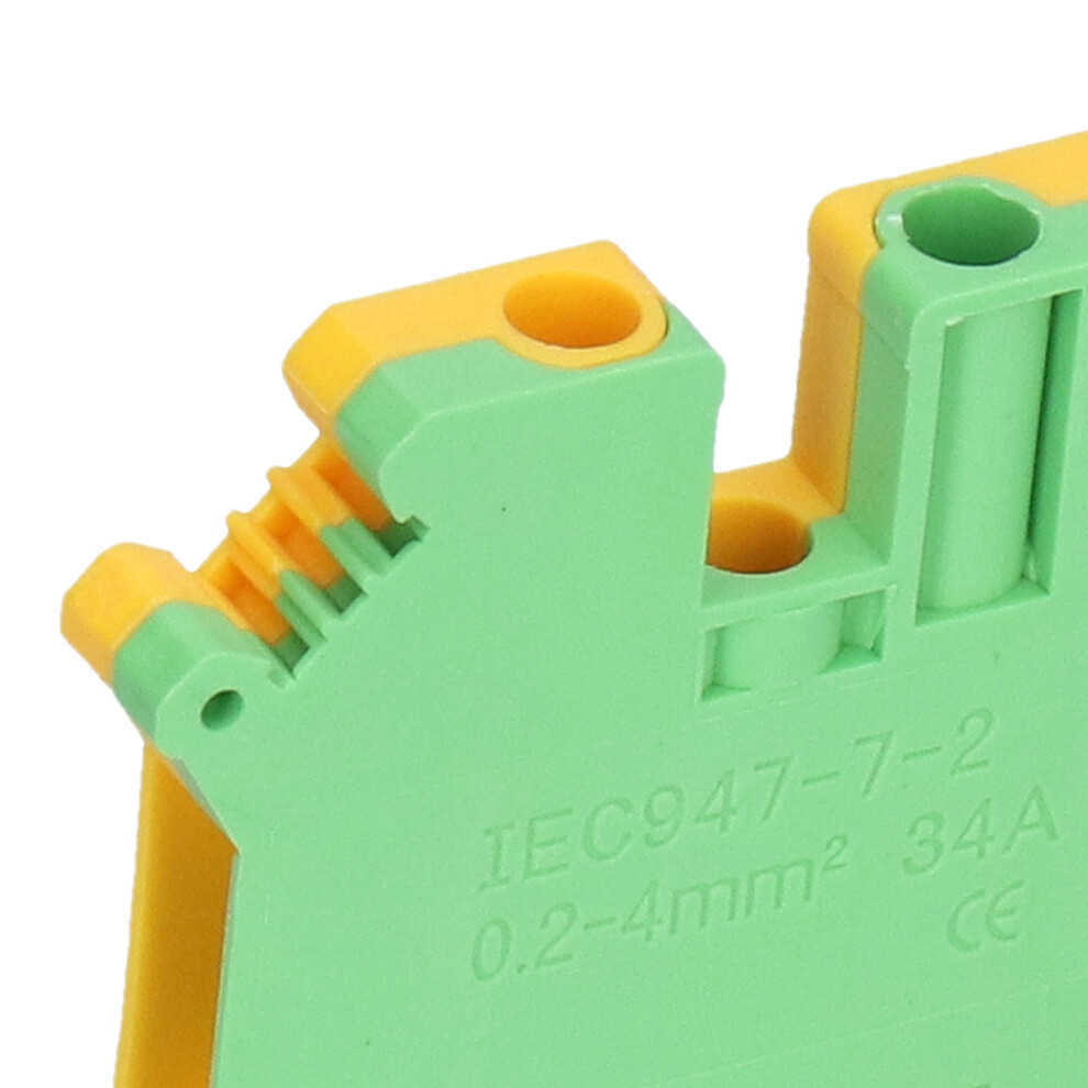 50Pcs DIN Rail Mount Terminal Block