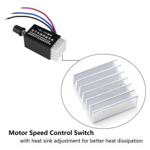 4Pc Motor Speed Regulator 12V/24V 10 A Motor Speed Controller for Car Truck Fan Heater Control