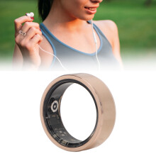 Gold Smart Ring Health Tracker, Sleep, Steps, Waterproof, APP