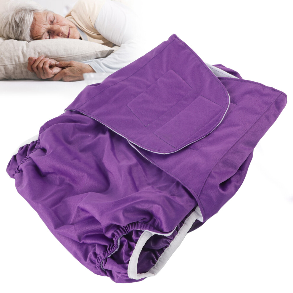 Adult Cloth Diaper Reusable Incontinence Nappy for Elderly & Disabled, Large