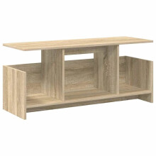 TV-meubel - HELLOSHOP26 - Rechthoekig 102 x 35 x 45 cm - Sonoma eiken - Engineering hout - Praktische opbergruimte