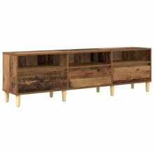 Mobile TV - HELLOSHOP26 - 150 x 30 x 45 cm - Legno ingegnerizzato - Stile rustico - Cassetto e mensola