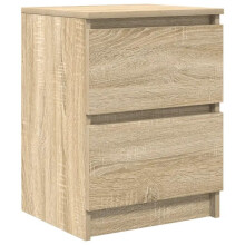 TV-meubel - HELLOSHOP26 - Modern - Eiken Sonoma - 2 lades - Wandbevestiging inbegrepen