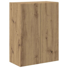 Mobile TV a muro - HELLOSHOP26 - Contemporaneo - Legno ingegnerizzato - Beige - Fissaggio a muro flottante